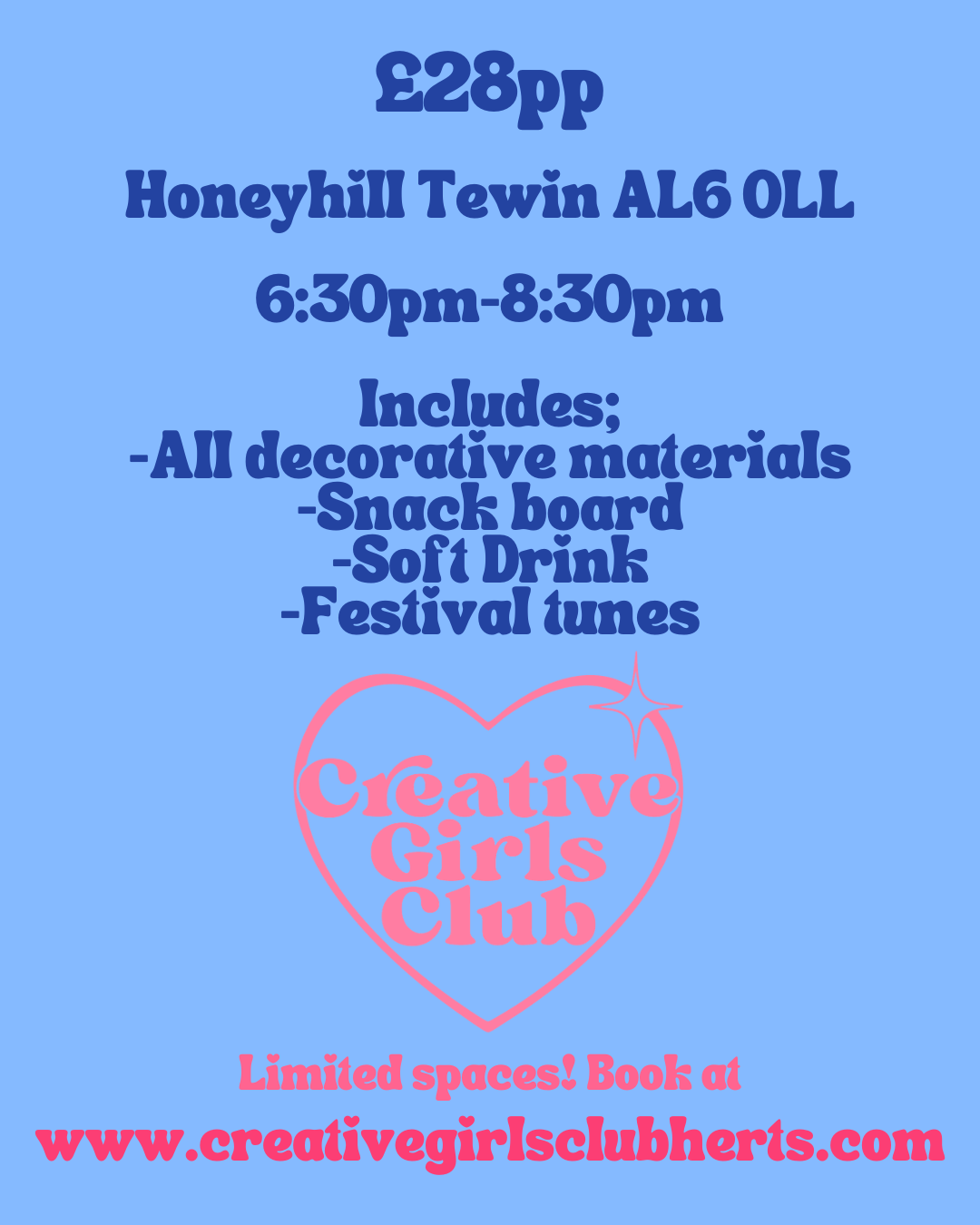 Denim Jacket Sip n Paint @ Honey Hill 20th June 6:30pm-8:30pm